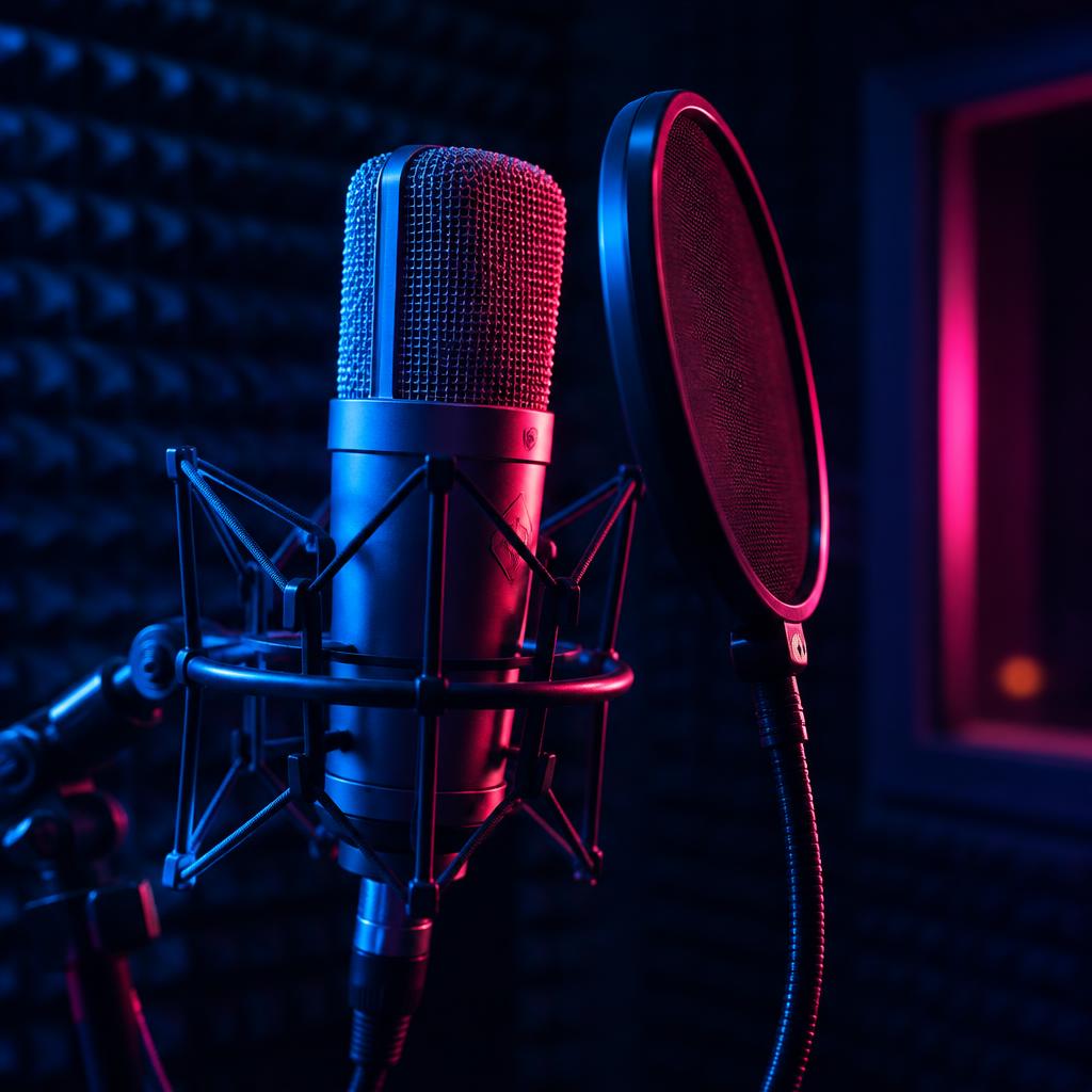 Studio microphone ready for a vocal session
